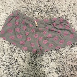 Peace sign shorts